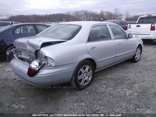 1YVGF22D215248905 - 2001 MAZDA 626 ES/LX SILVER photo 4