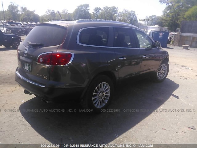 5GAEV23D99J148397 - 2009 BUICK ENCLAVE CXL Dark Brown photo 4