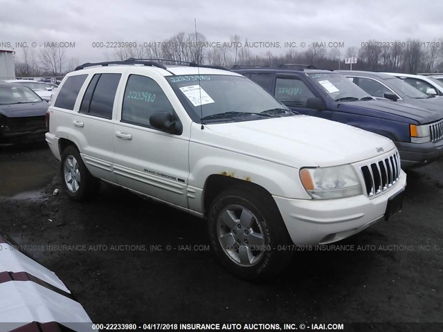 1J4GW58S31C550738 - 2001 JEEP GRAND CHEROKEE LIMITED WHITE photo 1