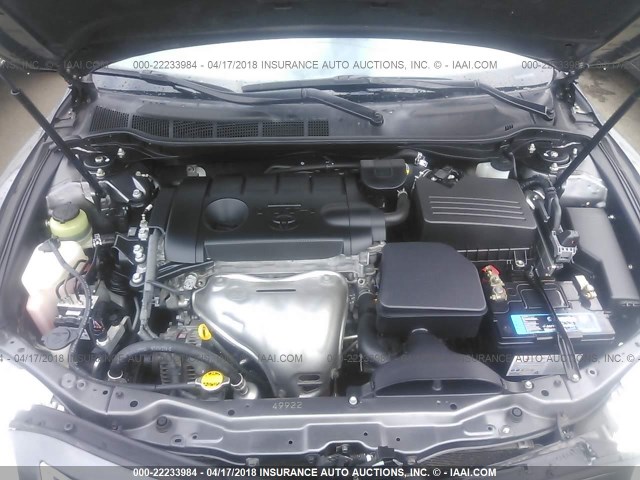 4T4BF3EK6BR111877 - 2011 TOYOTA CAMRY SE/LE/XLE GRAY photo 10