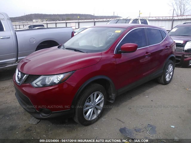 JN1BJ1CR5HW142779 - 2017 NISSAN ROGUE SPORT S/SV/SL RED photo 2