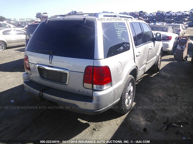 5LMEU68H34ZJ31439 - 2004 LINCOLN AVIATOR Gümüş foto 4