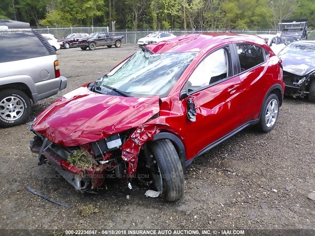 3CZRU5H31GM706175 - 2016 HONDA HR-V LX RED photo 2