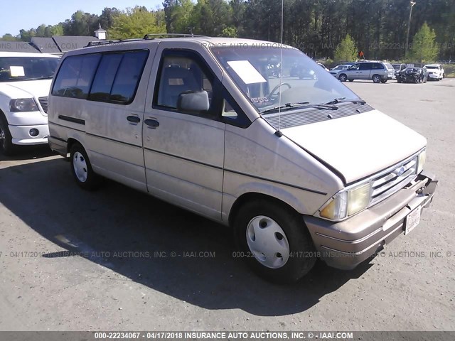 1FMDA31U4PZC29798 - 1993 FORD AEROSTAR BROWN photo 1