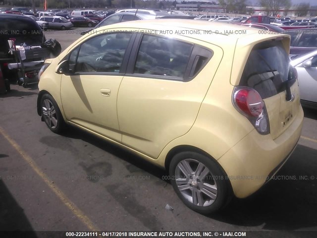 KL8CD6S9XDC557169 - 2013 CHEVROLET SPARK 1LT YELLOW photo 3