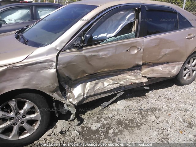 4T1BF3EK8BU662645 - 2011 TOYOTA CAMRY SE/LE/XLE ოქროსფერი ფოტო 6