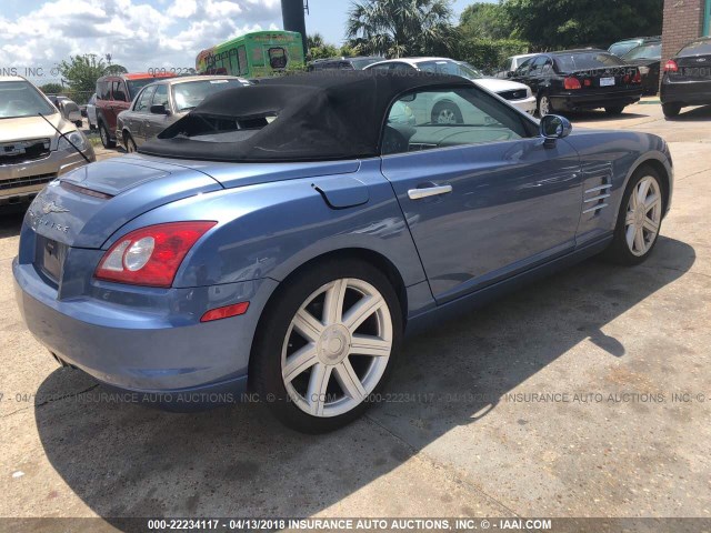 1C3AN65L75X058833 - 2005 CHRYSLER CROSSFIRE LIMITED Light Blue photo 4