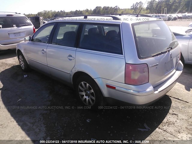 WVWVD63B33E123521 - 2003 VOLKSWAGEN PASSAT GLS SILVER photo 3