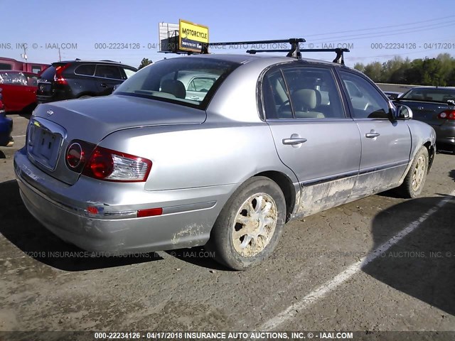 KNALD124245032591 - 2004 KIA AMANTI SILVER photo 4