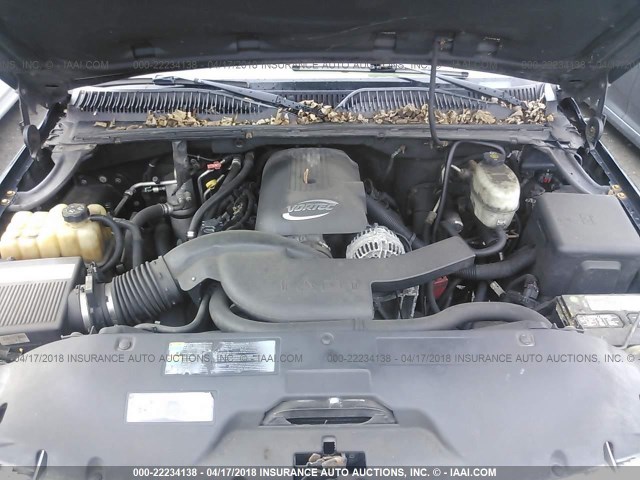 3GNFK16Z75G226997 - 2005 CHEVROLET SUBURBAN K1500 BLACK photo 10