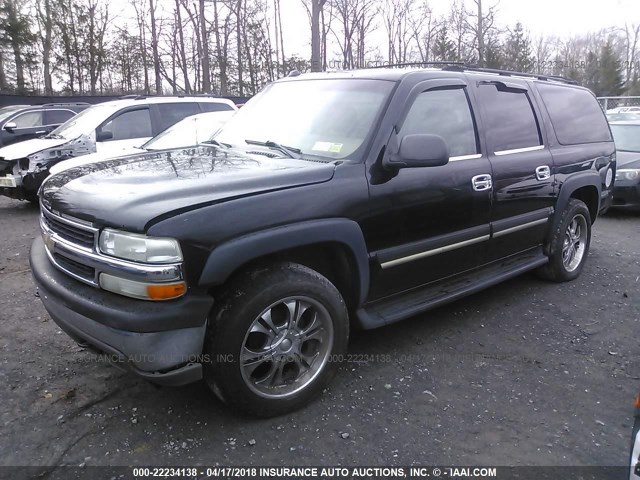 3GNFK16Z75G226997 - 2005 CHEVROLET SUBURBAN K1500 BLACK photo 2