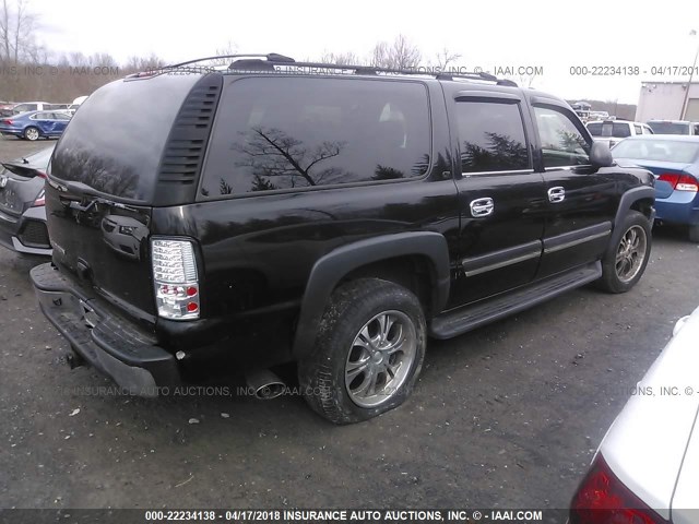 3GNFK16Z75G226997 - 2005 CHEVROLET SUBURBAN K1500 BLACK photo 4
