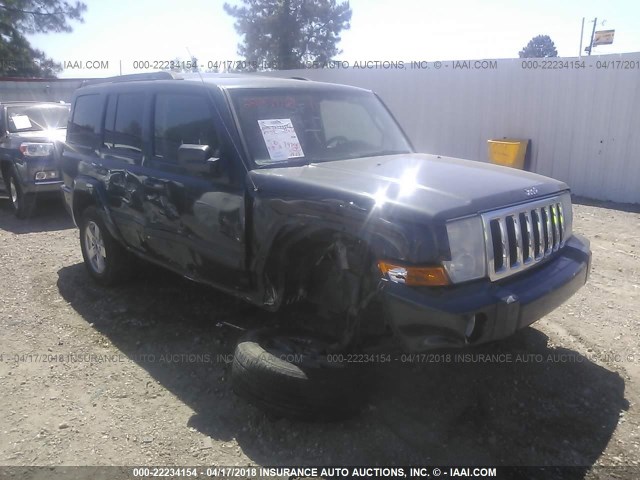 1J8HH48PX7C636107 - 2007 JEEP COMMANDER ნაცრისფერი ფოტო 1