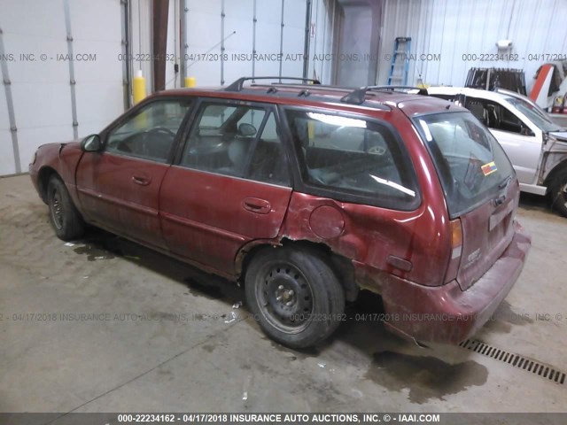 3FALP15PXVR136928 - 1997 FORD ESCORT LX RED photo 3