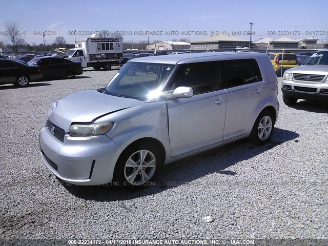 JTLZE4FE0A1114180 - 2010 TOYOTA SCION XB SILVER photo 2