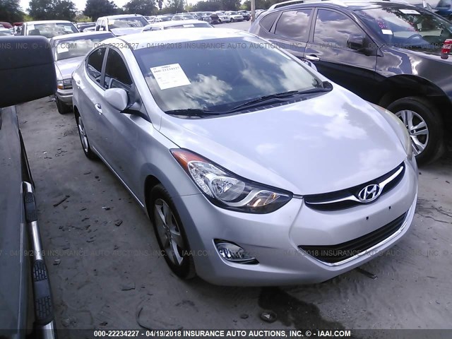 KMHDH4AE5CU207892 - 2012 HYUNDAI ELANTRA GLS/LIMITED SILVER photo 1