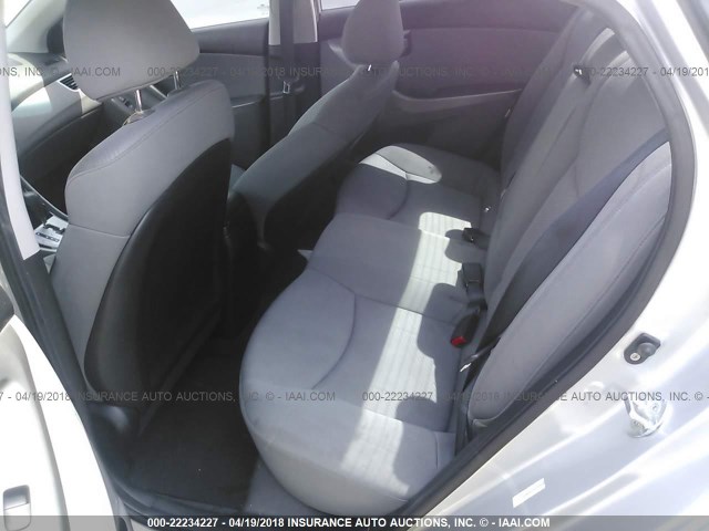 KMHDH4AE5CU207892 - 2012 HYUNDAI ELANTRA GLS/LIMITED SILVER photo 8