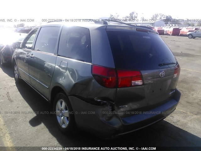 5TDZA23C34S209547 - 2004 TOYOTA SIENNA CE/LE GRAY photo 3