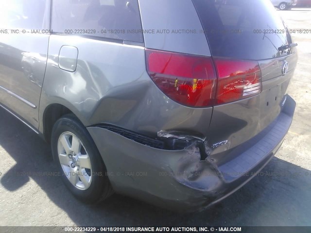 5TDZA23C34S209547 - 2004 TOYOTA SIENNA CE/LE GRAY photo 6