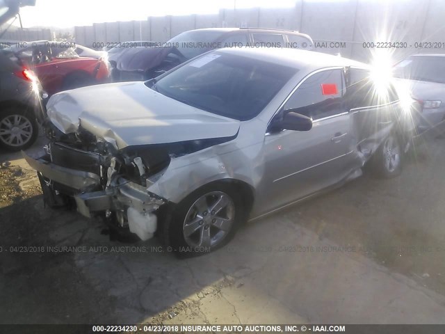 1G11B5SL1EF226483 - 2014 CHEVROLET MALIBU LS Gümüş foto 2