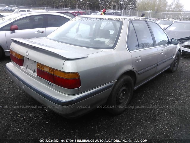 JHMCB7656LC116887 - 1990 HONDA ACCORD LX/EX TAN photo 4