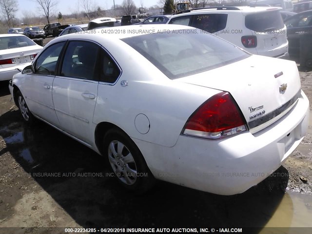 2G1WS551069368091 - 2006 CHEVROLET IMPALA POLICE WHITE photo 3