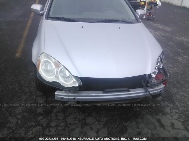 JH4DC53012C040041 - 2002 ACURA RSX TYPE-S SILVER photo 6