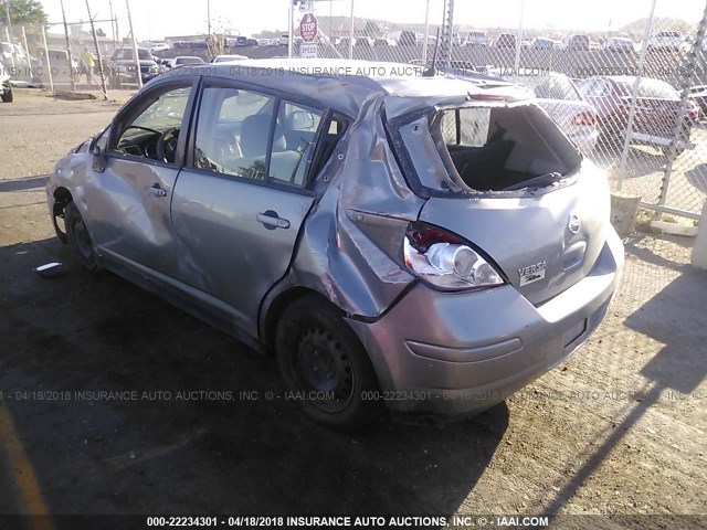 3N1BC1CP2BL494577 - 2011 NISSAN VERSA S/SL SILVER photo 3