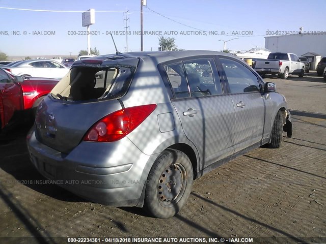 3N1BC1CP2BL494577 - 2011 NISSAN VERSA S/SL SILVER photo 4