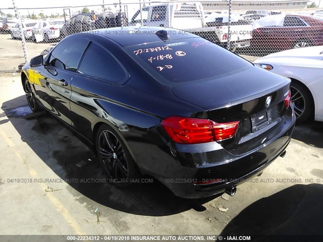 WBA3R1C50EK190679 - 2014 BMW 435 I BLACK photo 3