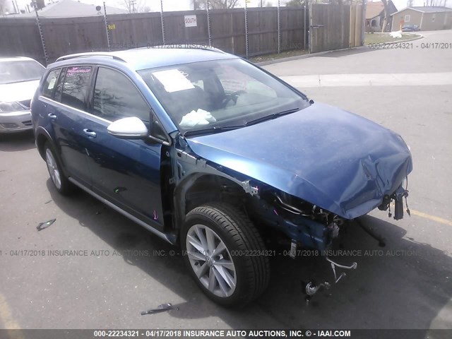 3VWH17AU8HM543841 - 2017 VOLKSWAGEN Golf Alltrack S/SE/SEL 蓝色 照片 1