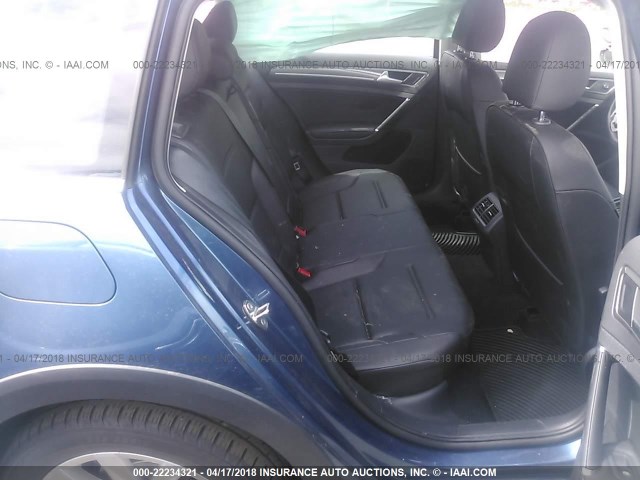 3VWH17AU8HM543841 - 2017 VOLKSWAGEN Golf Alltrack S/SE/SEL 蓝色 照片 8