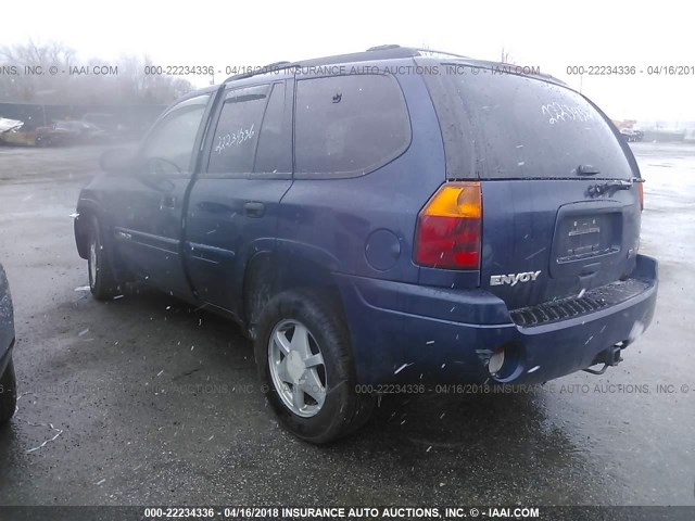 1GKDT13S622102233 - 2002 GMC ENVOY BLUE photo 3