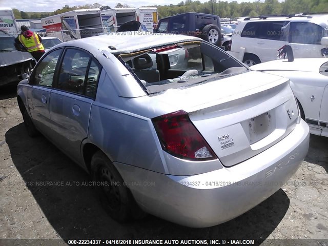 1G8AJ55F07Z206138 - 2007 SATURN ION LEVEL 2 SILVER photo 3