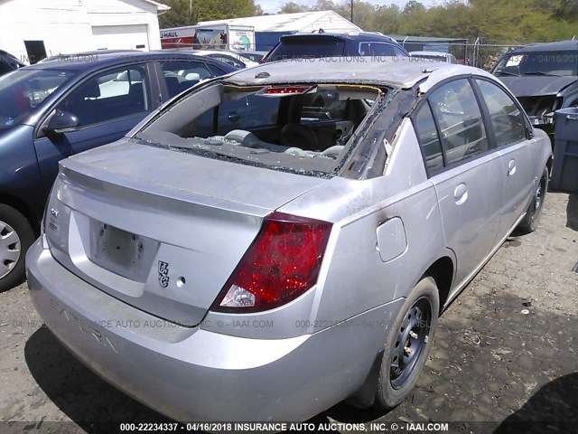 1G8AJ55F07Z206138 - 2007 SATURN ION LEVEL 2 SILVER photo 4