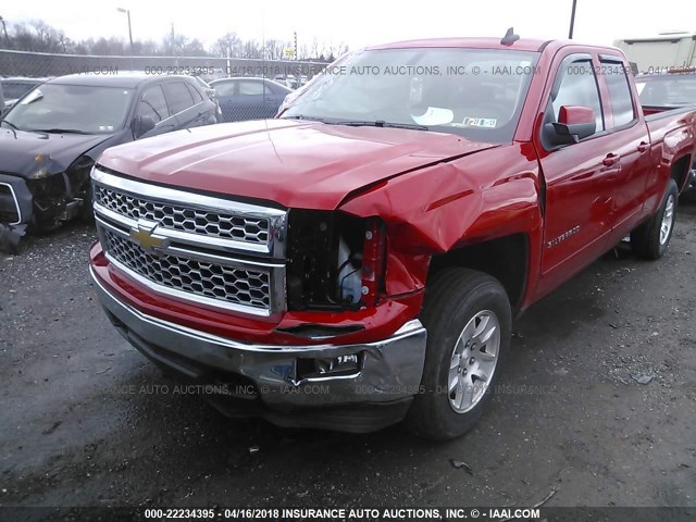 1GCVKREH1FZ150335 - 2015 CHEVROLET SILVERADO K1500 LT RED photo 6