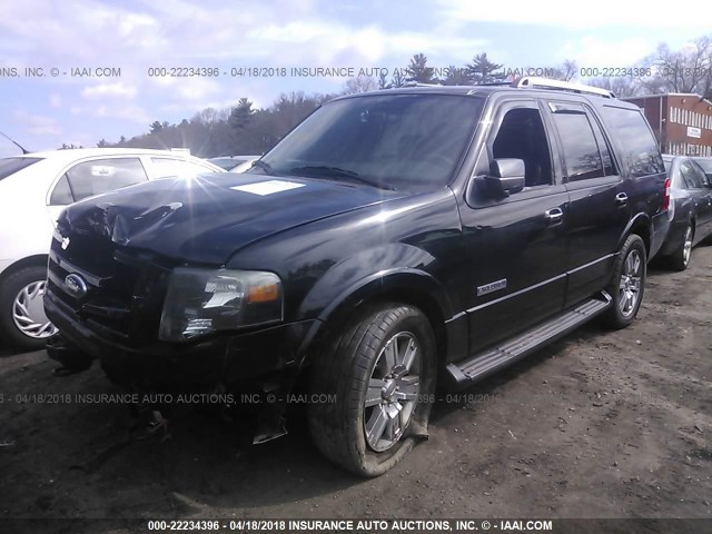 1FMFU20587LA26470 - 2007 FORD EXPEDITION LIMITED BLACK photo 2