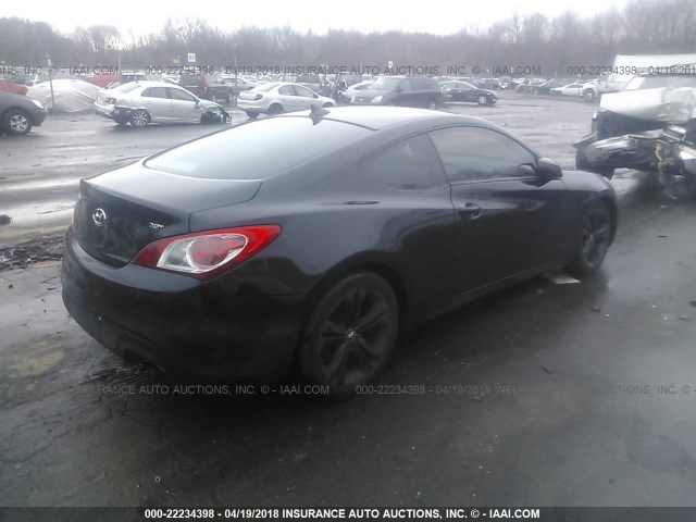 KMHHT6KDXBU064826 - 2011 HYUNDAI GENESIS COUPE 2.0T BLACK photo 4