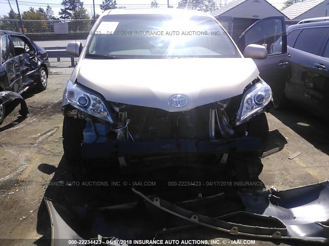 5TDYK3DC6DS361903 - 2013 TOYOTA SIENNA XLE/LIMITED GOLD photo 6