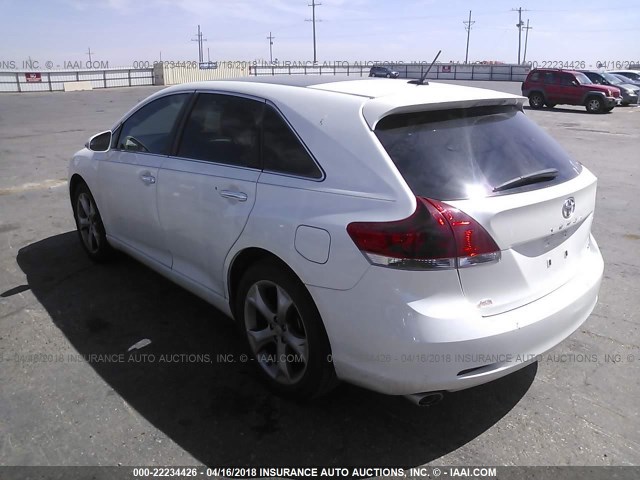 4T3ZK3BB0FU074332 - 2015 TOYOTA VENZA LE/XLE/LIMITED WHITE photo 3