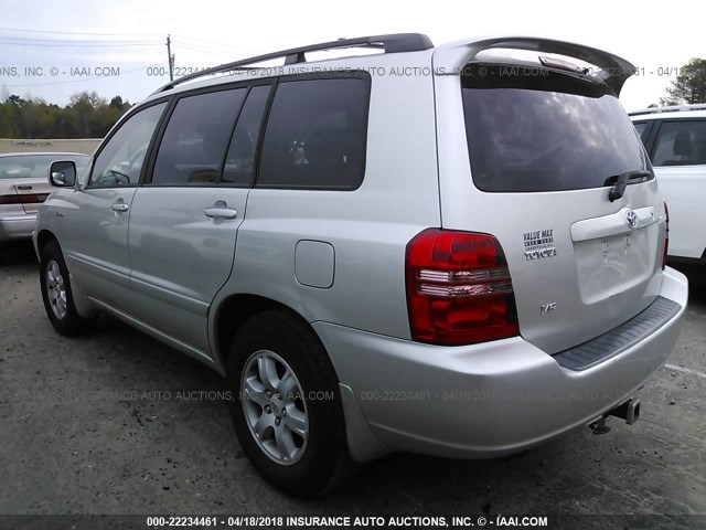 JTEGF21A730109698 - 2003 TOYOTA HIGHLANDER LIMITED SILVER photo 3