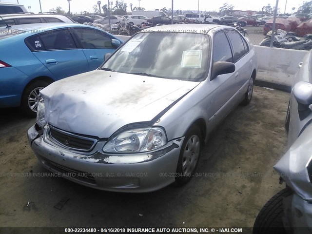 2HGEJ6611YH565226 - 2000 HONDA CIVIC SE GRAY photo 2