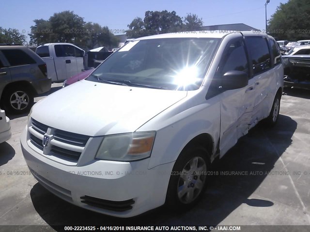 2D8HN44E69R666611 - 2009 DODGE GRAND CARAVAN SE WHITE photo 2