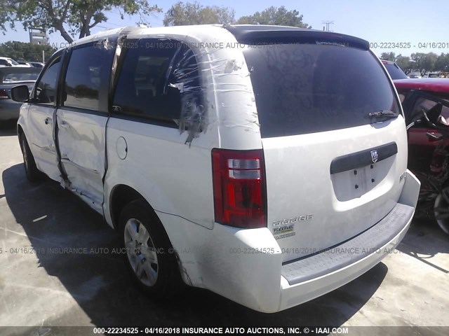 2D8HN44E69R666611 - 2009 DODGE GRAND CARAVAN SE WHITE photo 3