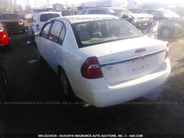 1G1ZS51F66F298408 - 2006 CHEVROLET MALIBU LS თეთრი ფოტო 3