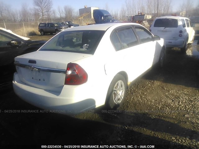1G1ZS51F66F298408 - 2006 CHEVROLET MALIBU LS თეთრი ფოტო 4