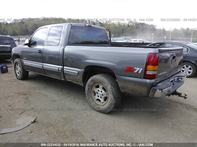 1GCEK19T6YE349567 - 2000 CHEVROLET SILVERADO K1500 GRAY photo 3