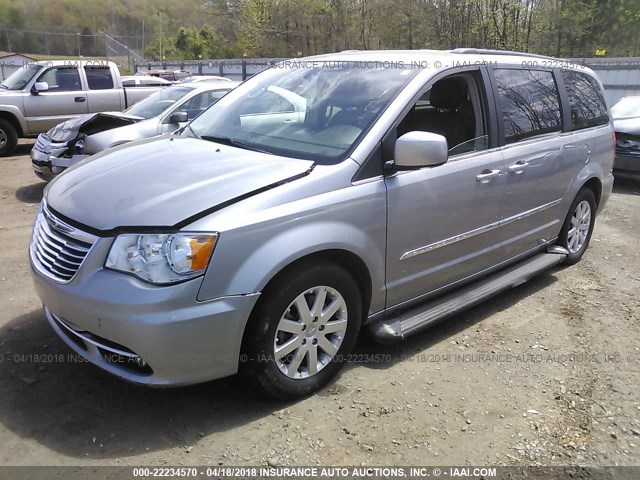 2C4RC1BG8ER399395 - 2014 CHRYSLER TOWN & COUNTRY TOURING SILVER photo 2