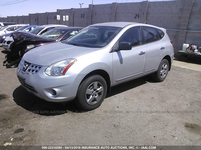 JN8AS5MT0CW296174 - 2012 NISSAN ROGUE S/SV GRAY photo 2