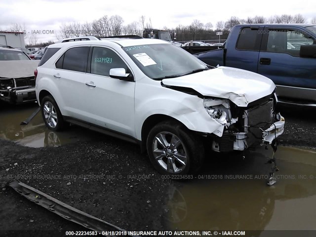 2GNFLGE50C6274543 - 2012 CHEVROLET EQUINOX LTZ WHITE photo 1